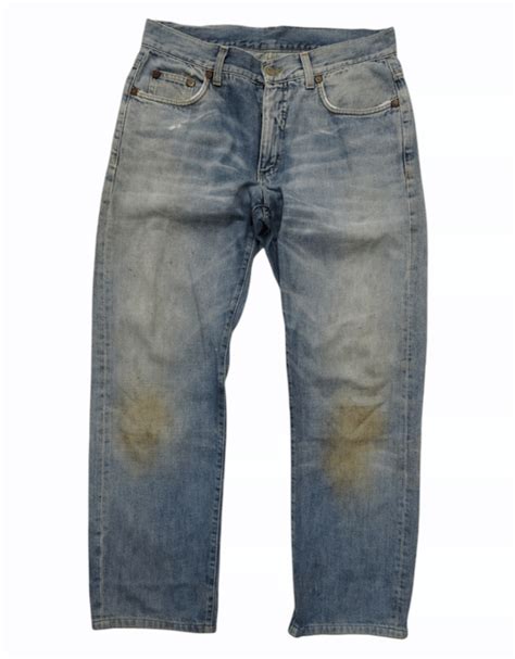 gucci distressed jeans|gucci made in italy jeans.